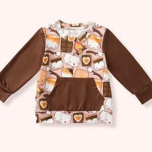 S’mores Chocolate and  Graphic Hoodie